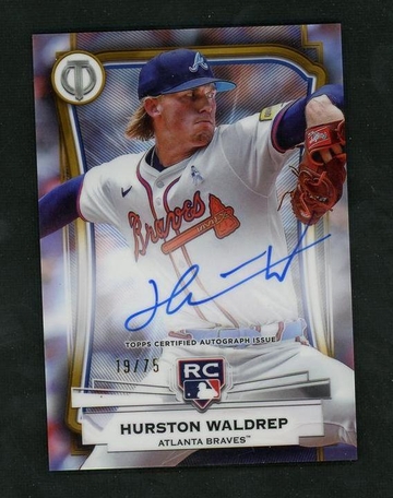 2025 Topps Tribute League Inauguration Hurston Waldrep #LIA-HW RC Auto /15