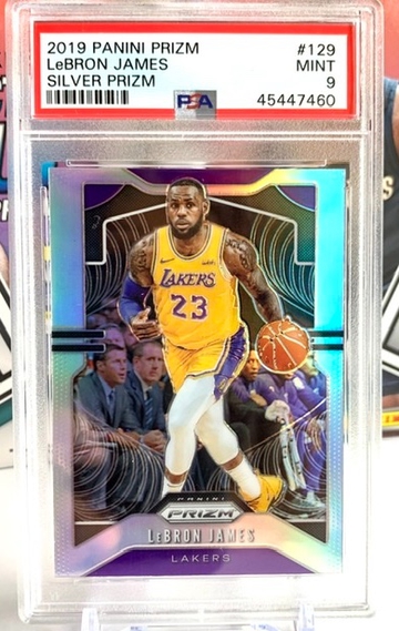2019 Lebron James #129 Panini Prizm Silver PSA 9