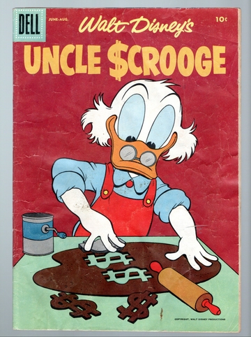 1956 Dell Comics Walt Disney Uncle Scrooge #14 Early Issue Nice VG+