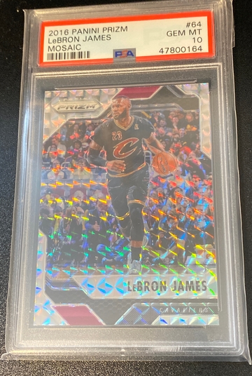 Lebron James 2016 Prizm Mosaic PSA 10
