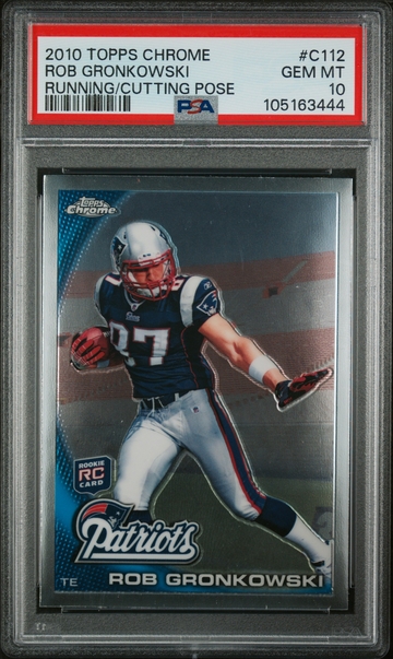 2010 Topps Chrome #C112A Rob Gronkowski PSA 10