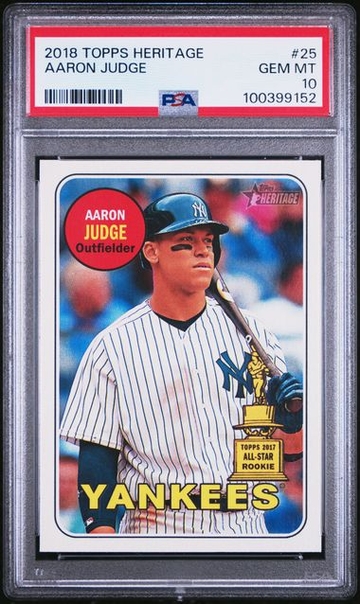 2018 Topps Heritage Aaron Judge PSA 10 GEM 
