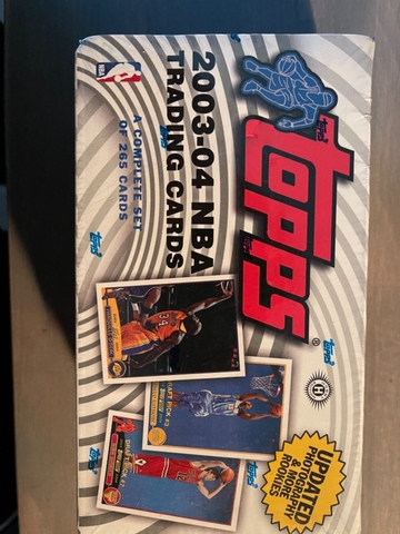 Topps 2003-2004 Bball complete set factory wrapped sealed  lebron wade bosh carmelo rc