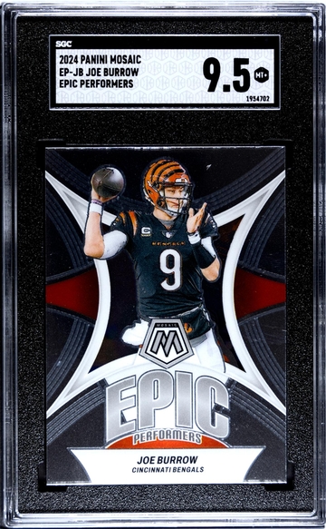 2024 Panini Mosaic Epic Performers Joe Burrow #EP-JB SGC 9.5