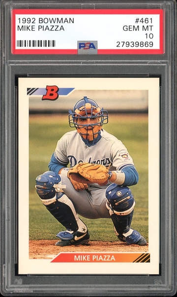 MIKE PIAZZA 1992 BOWMAN #461 PSA 10 RC