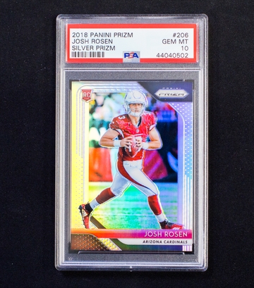 2018 Prizm - Josh Rosen - Rookie Silver Prizm PSA 10 Gem Mint