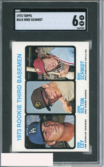 1973 TOPPS MIKE SCHMIDT #615 SGC 6 RC ROOKIE
