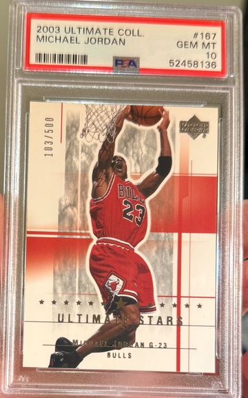 2003 Ultimate Collection Michael Jordan /500 PSA 10