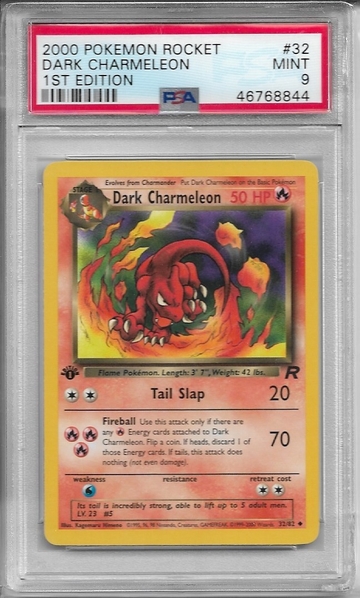 Dark Charmeleon Team Rocket 1st Edition PSA 9