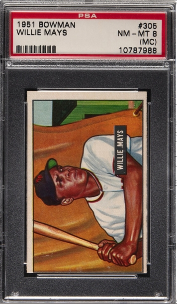 1951 Bowman Willie Mays #305 PSA 8 MC