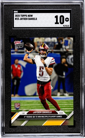 2025 Topps Now #23 Jayden Daniels SGC 10