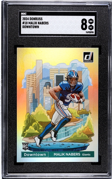2024 Donruss Downtown 18 MALIK NABERS RC SGC 8