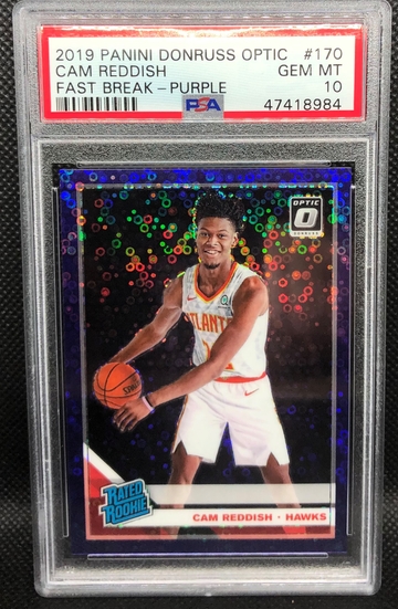 Cam Reddish 2019 Optic #170 RC PSA 10