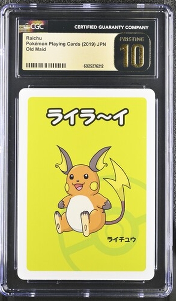 2019 Pokemon Playing Cards Raichu Old Maid 6025276212 CGC 10