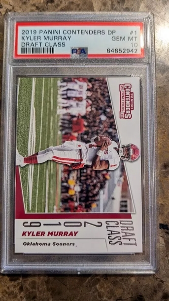 2019 Contenders DP Kyler Murray Draft Class Rookie Card RC #1 PSA 10