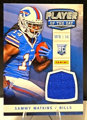 2014 Panini  NFL Player of the Day  Patch  Sammy Watkins  #SW RC  Player Worn  Bills