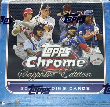 2022 Topps Chrome Sapphire Baseball Factory Sealed 8 Pack Box
