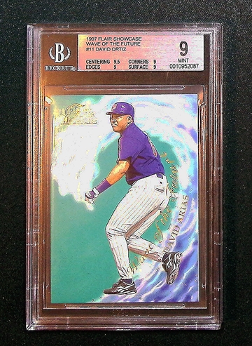 1997 Flair Showcase Wave of the Future David Ortiz RC