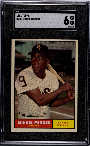 1961 Topps #380 Minnie Minoso SGC 6 EX-NM White Sox HOF