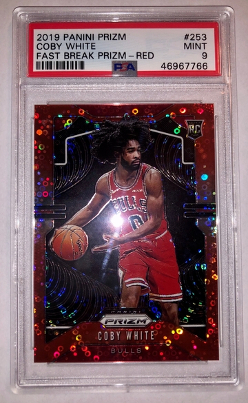 Coby White Prizm Fast Break Red 83/125