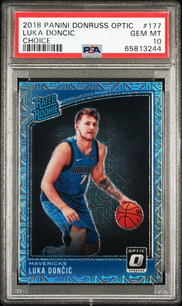 Luka Doncic 2018 Donruss Optic Choice Rookie RC PSA 10 POP 14