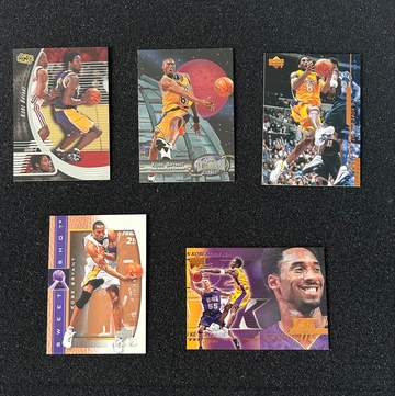 Kobe Bryant 5 Card lot 1997-2000s