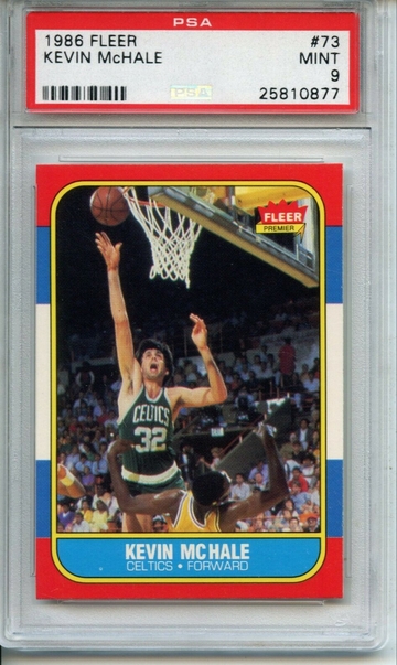 Kevin McHale 1986 Fleer PSA 9 #73