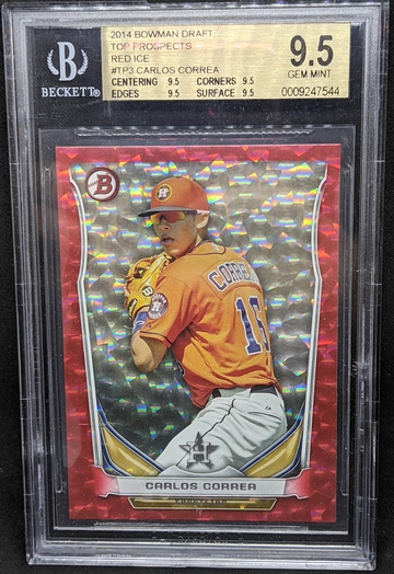 Carlos Correa 2014 Bowman Draft Red Ice /150