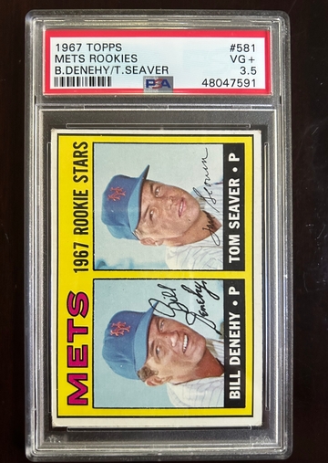 1967 Topps #581 Mets Rookies Tom Seaver PSA 3.5 High #