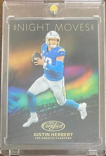 2024 Justin Herbert Case Hit Leaf Certified Night Moves