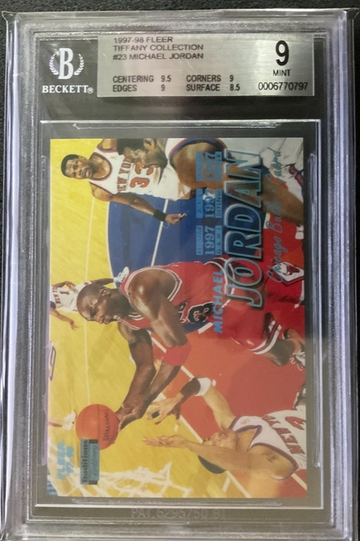 1997-98 Fleer Tiffany Collection Michael Jordan BGS 9 