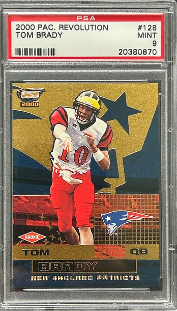 2000 Pacific Revolution Tom Brady rookie. PSA 9