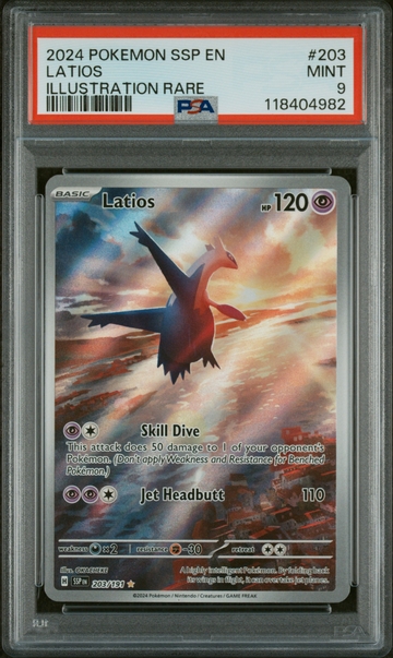 2024 Pokemon #203 Latios Illustration Rare PSA 9