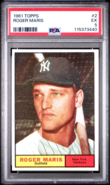 1961 Topps Roger Maris PSA 5