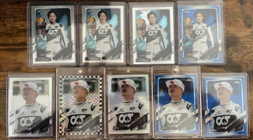 2021 F1 Topps Chrome Yuki Tsunoda Rookie RC Lot of 9 #49 #173