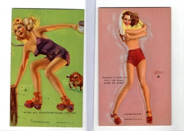 1945 Mutosope Artist's Pinups Lot of 8 Each from Vending