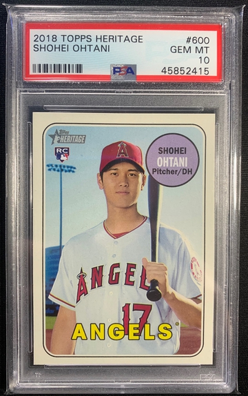 2018 Topps Heritage Shohei Ohtani PSA 10