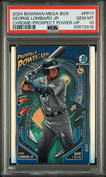 2024 Topps Bowman Mega Box Prospect Power-Up George Lombard Jr. #PP-17 PSA 10