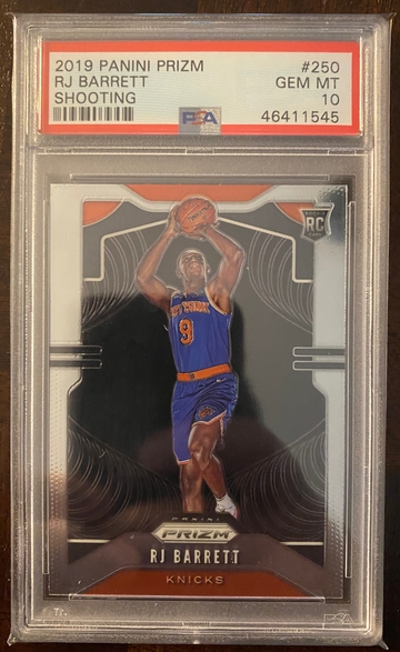 RJ Barrett Prizm Variation SP PSA 10
