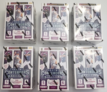 6x 2019-2020 Panini Contenders Baseball Blaster Boxes