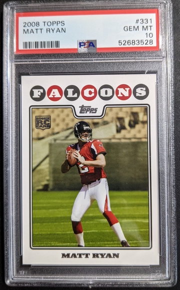 2008 Topps #331 Matt Ryan RC PSA 10 Falcons