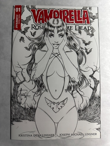 Vampirella Roses Dead #1 Tucci 1:20 Sketch Variant 1st Print Dynamite NM