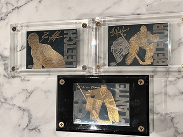 1995 Parkhurst 24k gold Leetch Belfour Plante