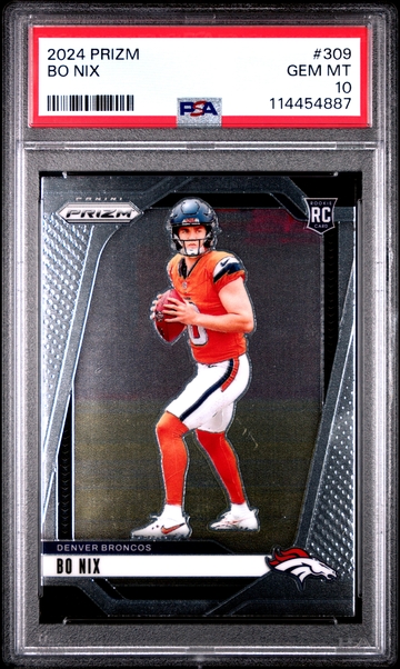 2024 Panini Prizm #309 BO NIX Rookie RC Gem Mint PSA 10 Denver Broncos 