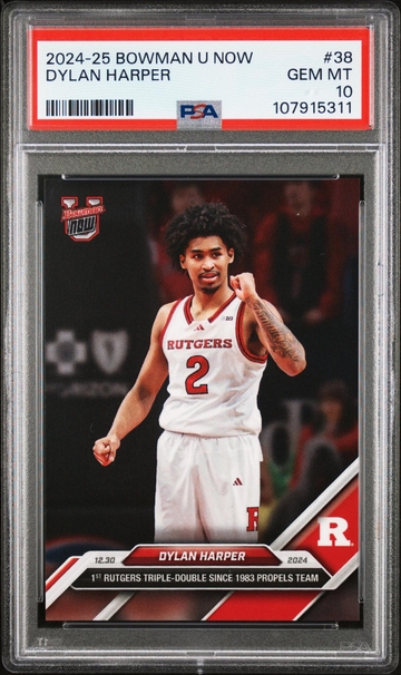 2024 Bowman #38 Dylan Harper Bowman U Now PSA 10