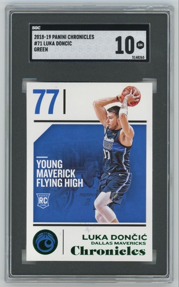 Luka Doncic Chronicles Green RC SGC 10