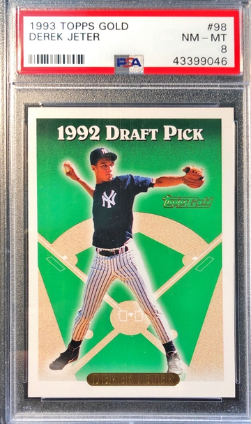 1993 Topps Gold Derek Jeter RC #98 PSA 8