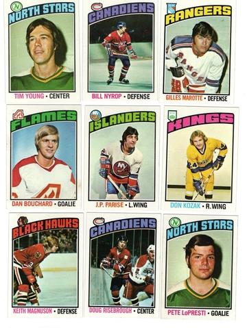 1976 Topps Hockey Cards Lot of 18 Different NM++ Commons