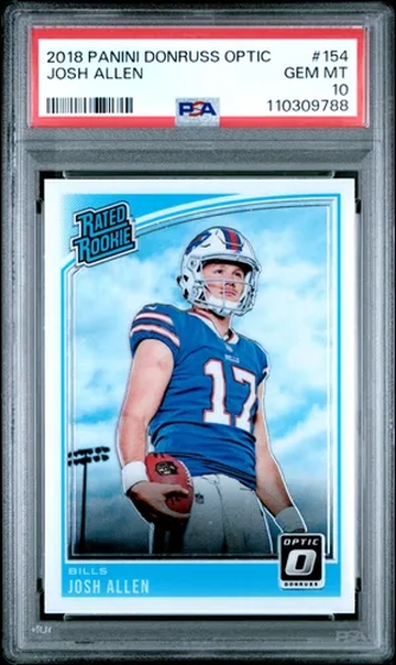 2018 Panini Donruss Optic Josh Allen #154 Rookie PSA 10