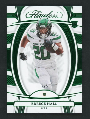 2022 Panini Flawless 106 Breece Hall Rookie /25 Jets